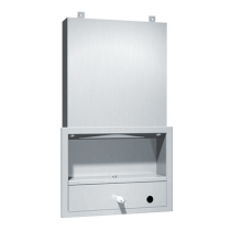 0431 All Purpose Cabinet (Concealed Body For Mounting Behind Mirrors) - Shelves, Towel, Soap Dispenser - Recessed