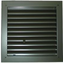 1200A - Twin Blade Adjustable Louver-Black-14"W x 14'H