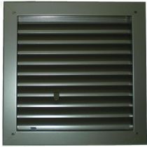 1200A - Twin Blade Adjustable Louver-Brass-6"W x 6"H