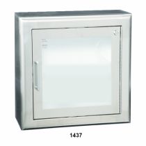 1437F12 AED Cabinet 3" Rolled (Stainless Steel)