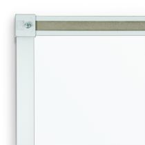 202AB Best-Rite Porcelain Steel Whiteboard with Deluxe Aluminum Trim - 2'H x 3'W