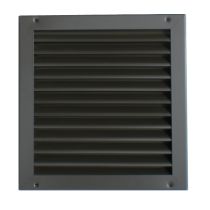 700A Two Piece Louver With Inverted Split Y Blades-10"W x 10"H-Flat Black