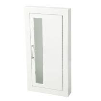 Academy Aluminum 1.5" Square Trim Cabinet, Vertical Duo with Tempered Glass