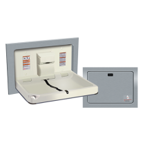 American Specialties - Baby Changing Station - Recessed-Horizontal
