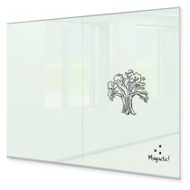 Best-Rite Unity Glass Wall - Commercial Series-6'H x 8'W -Gloss White