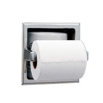 Bobrick 6637 Recessed Toilet Tissue Dispenser with Storage for Extra Roll