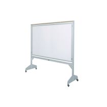 Claridge Deluxe Series Revolving Two-Sided Mobile Board-4'H x 6'W-Green Chalkboard (Both Sides)