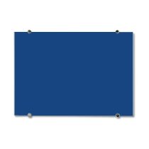 Galaxy Magnetic Glass Board with Stand-offs 3x4 RAL5017 Traffic Blue