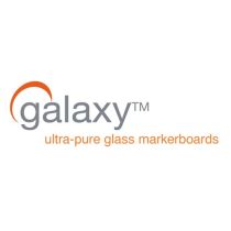Galaxy Non-Magnetic Back-Painted Glass Board with Stand-offs 2x3 RAL2008 Bright Red Orange