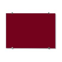 Galaxy Non-Magnetic Back-Painted Glass Board with Stand-offs 3x4 RAL3003 Ruby Red