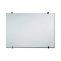 Galaxy Non-Magnetic Back-Painted Glass Board with Stand-offs 4x6 Calm White