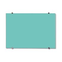 Galaxy Non-Magnetic Back-Painted Glass Board with Stand-offs 4x6 RAL6027 Light Green