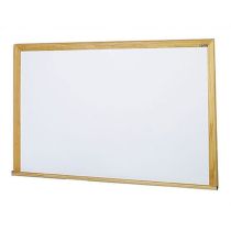 Claridge Products LCS Deluxe Magnetic Whiteboard with Natural Oak Trim  