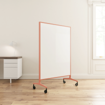 Claridge Venue Mobile Board-60”H x 36”W-Porcelain-T-Leg