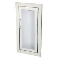 Clear Vu - Aluminum-26 Red Acrylic Bubble-G Full Glazing with SAF-T-LOK™ in 1-1/4” Frame-Flat Trim