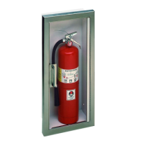 Fits Multiple Standard Extinguishers up to 20 Pounds-1 1/2" Square-C70 Clear 3/16" Unlettered Smooth Acrylic-Clear Glazing