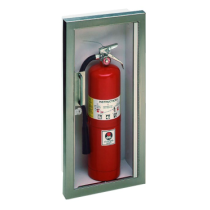 Fits standard Extinguishers 2.5 to 20 Pounds. -2 1/2 Rolled-C71Clear 3/16" Unlettered Smooth Acrylic & Saf-T-Lok-Clear Glazing