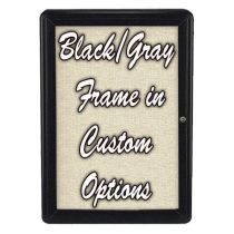 1-Door Ovation Letterboard - Black Frame