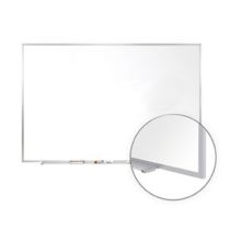 Ghent Aluminum Frame Painted Steel Magnetic Whiteboard - 24" x 36"