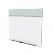 Ghent Style A Combination Unit - Porcelain Magnetic Whiteboard and Recycled Rubber Tackboard
