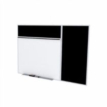 Ghent Style B Combination Unit - Porcelain Magnetic Whiteboard and Recycled Rubber Tackboard