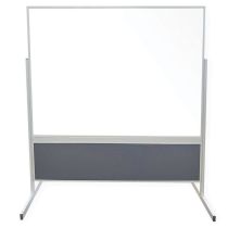 Ghent Whiteboard Divider Partition-6'H x 6'W-183-Ebony