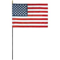 In-Door U.S Mounted Flag 12" x 18" Endura-Gloss