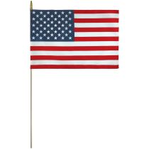 In-Door U.S Mounted Flag 12" x 18" Endura-Poly
