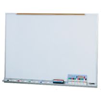  LCS2046R Claridge Calyx Products LCS Deluxe Magnetic Whiteboard with Map Rail - 4' x 6'  