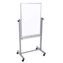 Luxor Furniture Double Sided Magnetic White Board 36"H x 24"W - Aluminum Frame