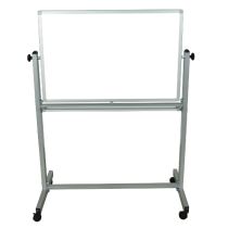 Luxor Furniture Mobile Double Sided Whiteboard 36"W x 24"H - Aluminum Frame
