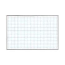 Magnetic Porcelain Board with 1 x 1 Grid 