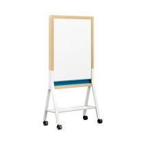 MIX Contemporary Mobile Glassboard-60”H x 48”W-Glass (Both Sides) - Partial Height
