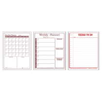 Monthly Dry-Erasable Planner - 12" x 16"