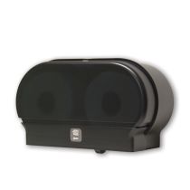 Palmer Fixture RD0321-02 Mini Twin Standard Tissue Dispenser - Black Translucent