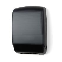 Palmer Fixture TD0179-02 Plastic Multifold Towel Dispenser - Black Translucent