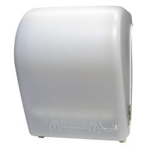 Palmer Fixture TD0201-03 Mechanical Auto-Cut Roll Towel Dispenser - White Translucent 