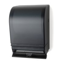 Palmer Fixture TD0216-02 Auto-Transfer Push Bar Roll Towel Dispenser - Black Translucent