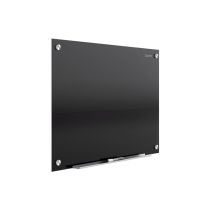 Quartet Infinity Glass Board - 36" x 24" - Black - Magnetic