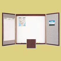 Quartet Laminate Conference Cabinet - 4' x 4' - Mahogany  