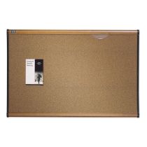 Quartet Prestige Colored Cork Bulletin Board - 2' x 3' - Maple Frame
