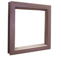 VisionLite Slimline Door Window PAK-12"W x 12"H-Pyran Platinum - PPF-White