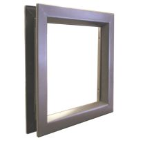 VLFEZ - Beveled Vision Lite-12"W x 12"H-Tempered - TEMP-Flat Black