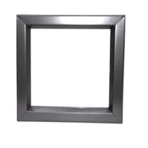 VLFEZ - Beveled Vision Lite-24"W x 36"H-Tempered - TEMP-Silver