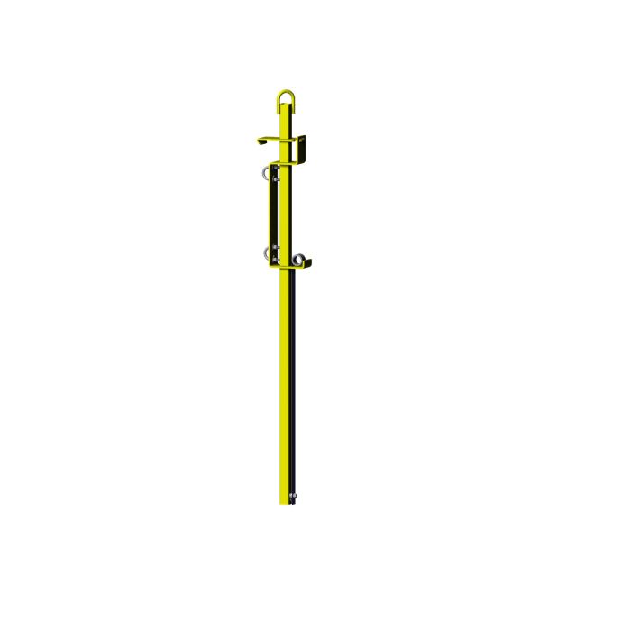 LP-4 Safety Posts Ladder-Mount Safety Yellow Painted Steel