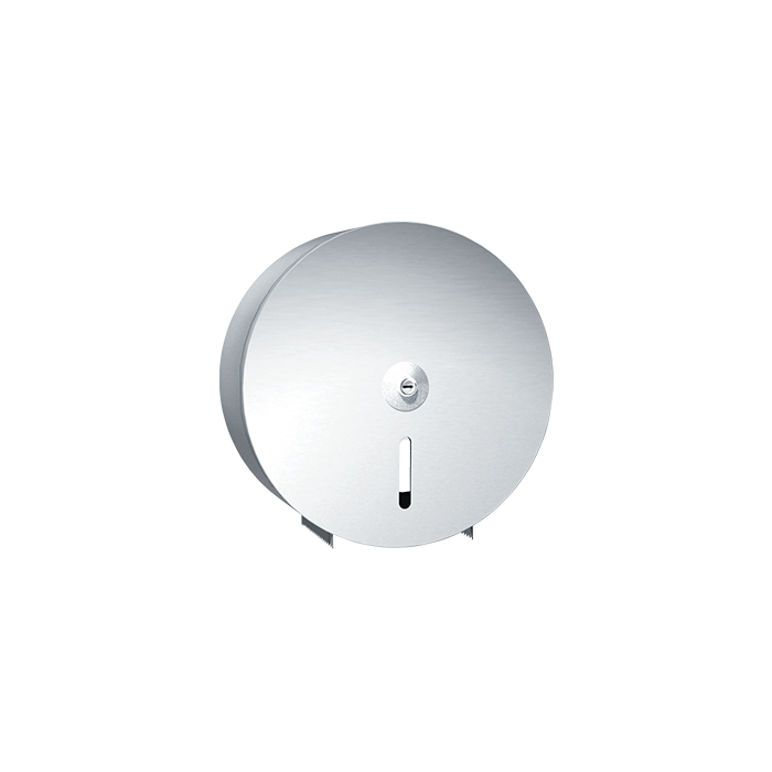 0042 Single Jumbo Roll Toilet Tissue Dispenser - Round - Surface Mounted