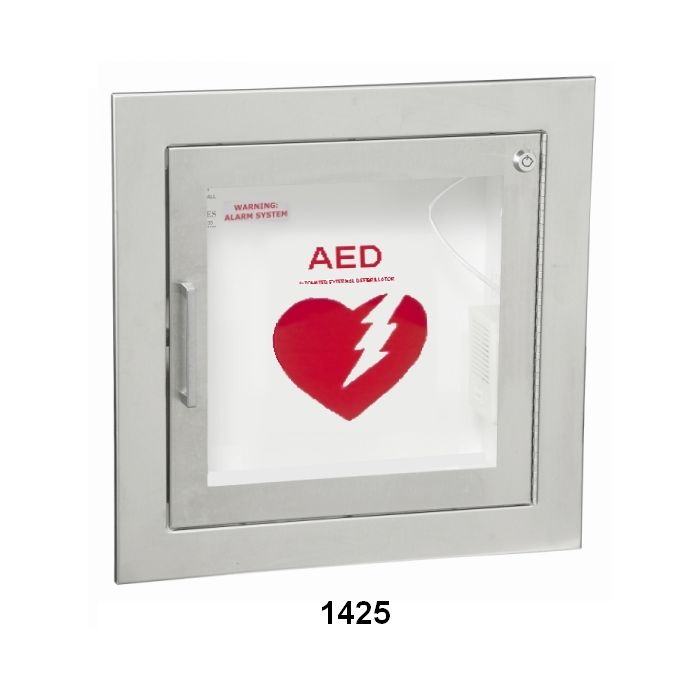 1435F12 AED Cabinet 3/8" Flat Trim (Stainless Steel)