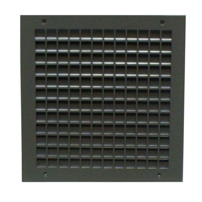 1500A Inverted Split A Louver with Security Grille-14"W x 14'H-Mineral Bronze