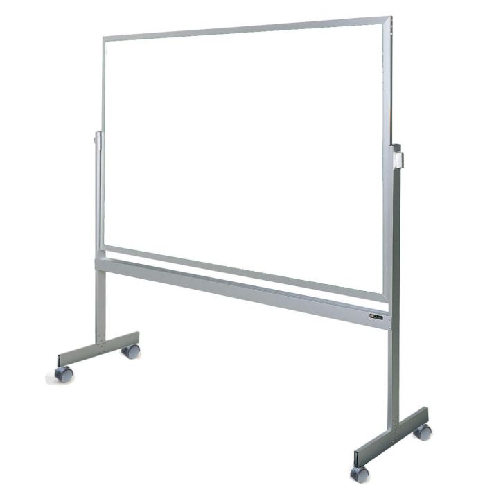 4'H x 6'W Claridge Products Premiere Aluminum Frame Reversible - Mobile LCS Whiteboard Both Sides - LCS56
