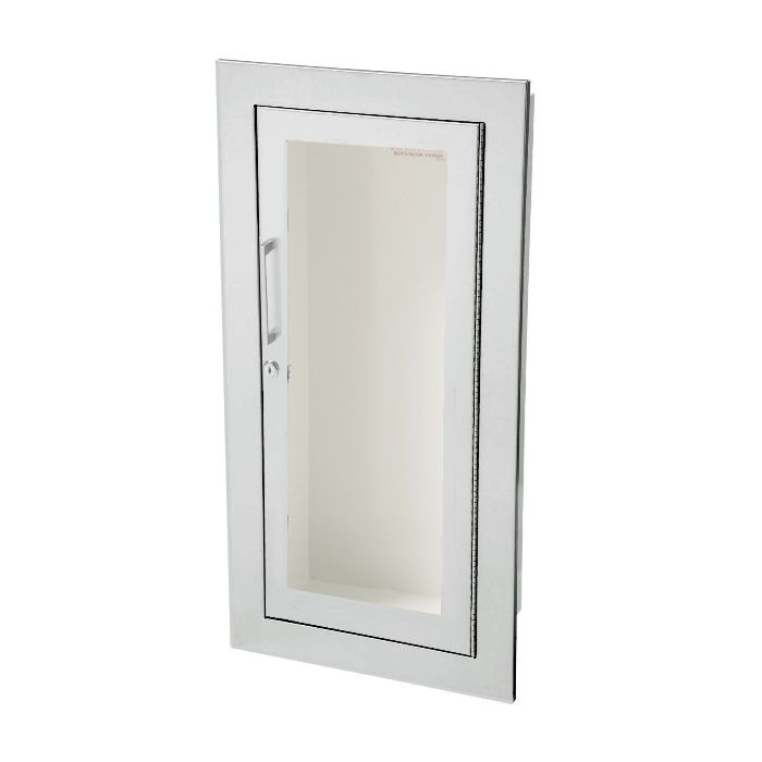 Academy Aluminum Flat Trim, Clear Acrylic 1825G10-PRH with Flush Pull Handle